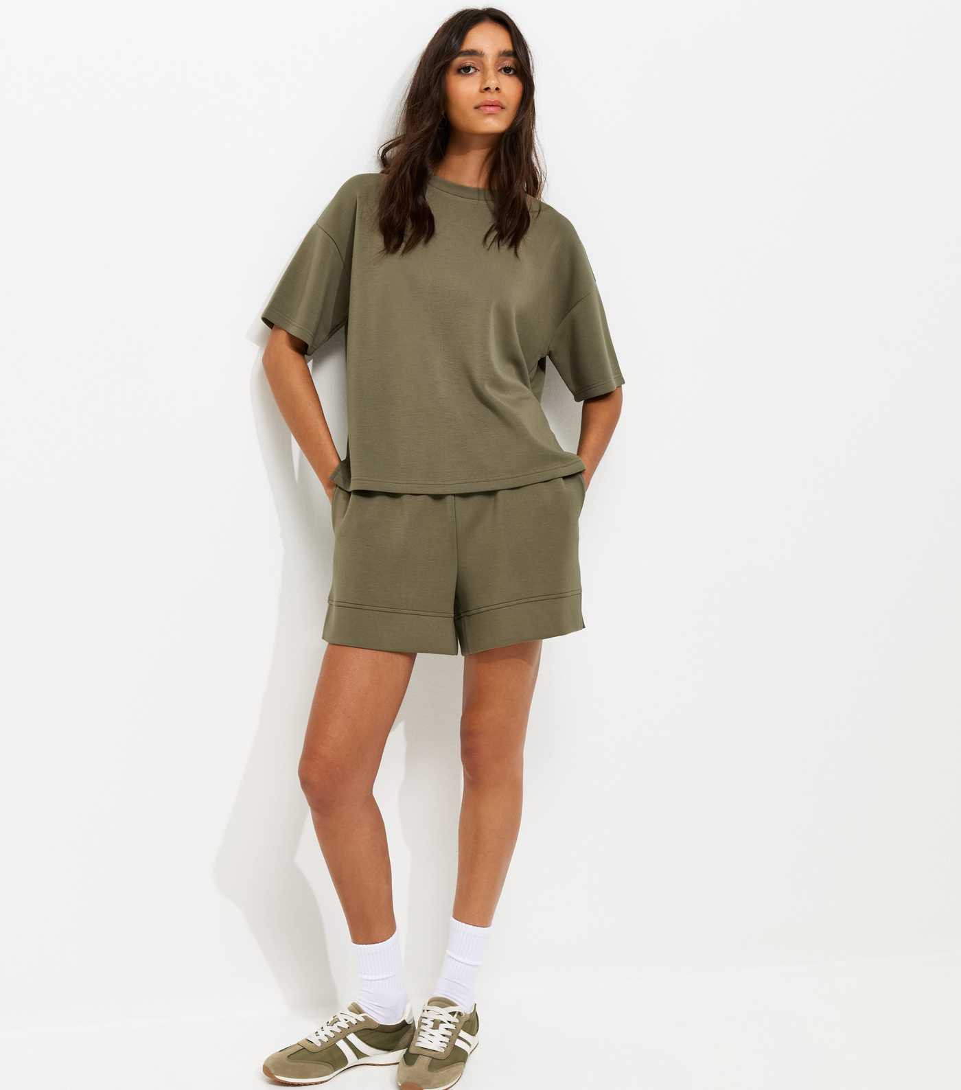 Premium Khaki Jersey Shorts | New Look | New Look (UK)