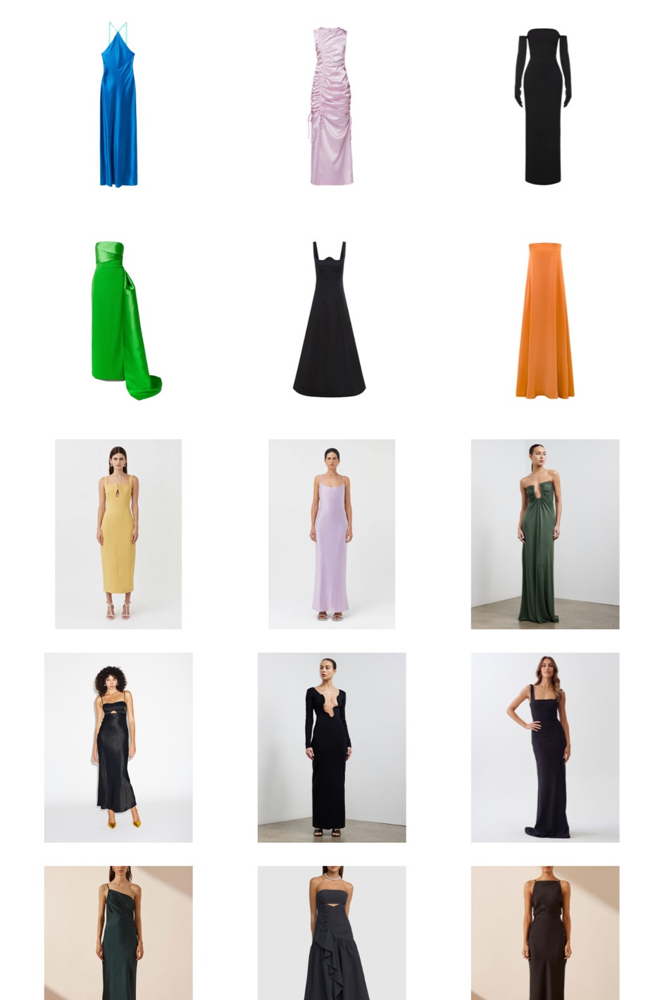 Black tie dress options #blacktie 