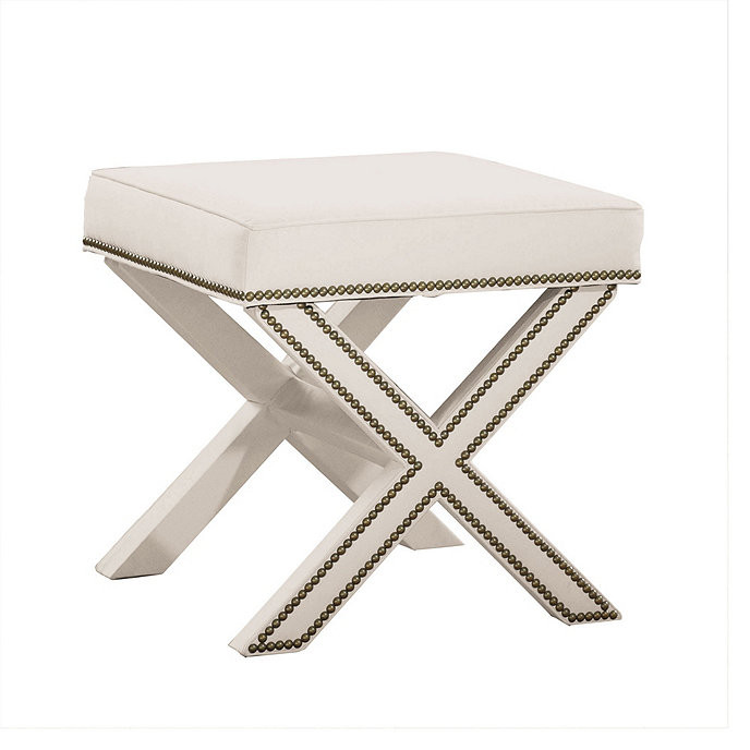 X Bench with Nailheads  | Ballard Designs | Ballard Designs, Inc.