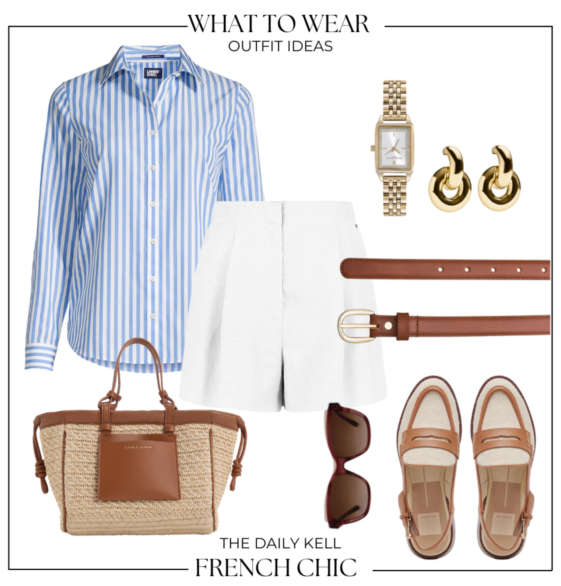 Stripes are a classic Parisian staple, often seen on the iconic Breton shirt. A button-down style adds a touch of refinement while maintaining a relaxed vibe.

#LTKStyleTip #LTKTravel #LTKOver40