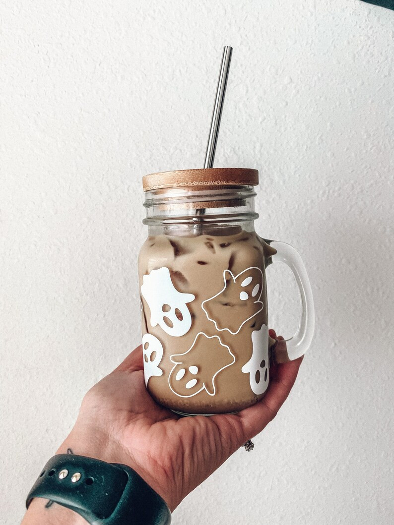 Ghost Glass Mug  Ghost Wrap Glass Mug  Ghost Mug  Ghost - Etsy | Etsy (US)