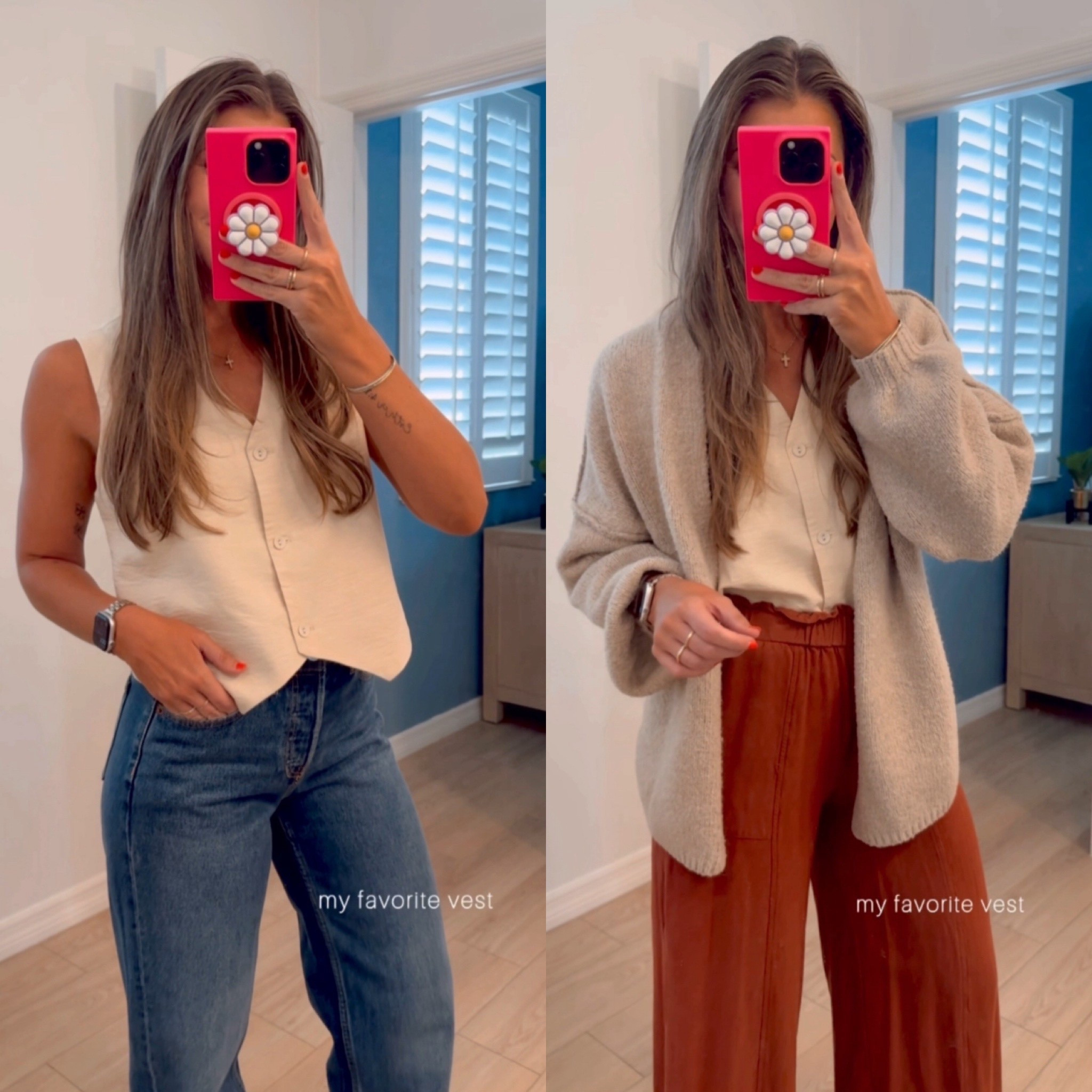 Amazon favorite staples in my closet styled for both summer and fall for transition outfit inspo for you! Second option is super cute for work. 0 SHORT jeans - size down! True small in all other items.


Teacher outfit idea
Business casual
Workwear
Back to school
Amazon finds
Affordable outfit 
Fall transition 