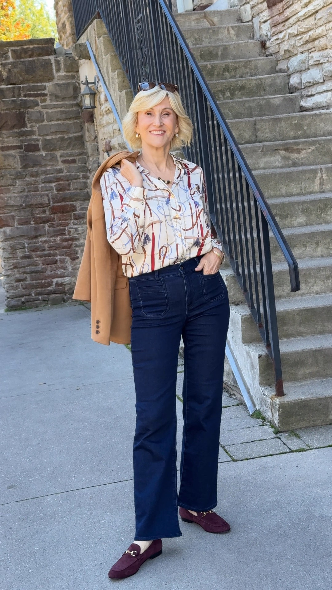 #talbotspartner This is the perfect fall jacket because it is structured enough to elevate an outfit, while still feeling soft and cozy.  I think it’s fabulous with this silky equestrian blouse and these super comfy knit jeans. I’m wearing a size small jacket and blouse. My jeans are size 4.

Talbots Friends & Family Event: 30% OFF Entire Purchase 10/12-10/21

#talbots #ad
@talbotsofficial