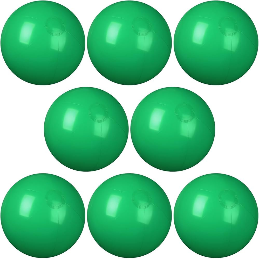 8 Pcs 12 Inch Solid Red Beach Balls Inflatable Beach Ball Bulk Large Blow up Pool Game Toys | Amazon (US)