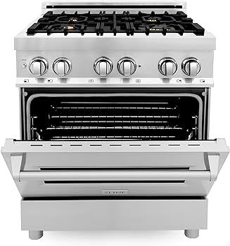 ZLINE 30" 4.0 cu. ft. Dual Fuel Range with Gas Stove and Electric Oven With Color Option (RA30) (... | Amazon (US)