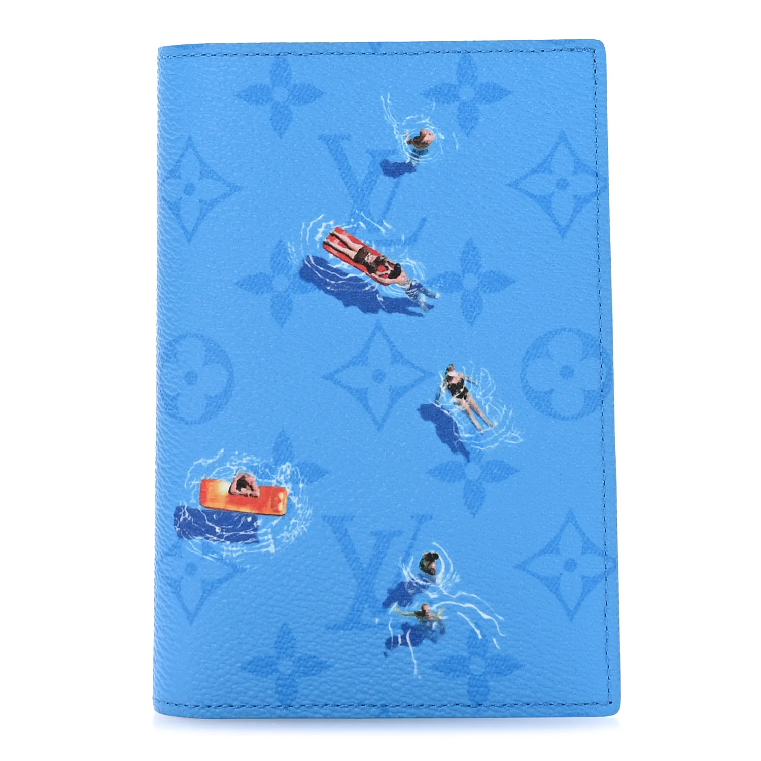 Monogram Sports Passport Cover Pool Blue | FASHIONPHILE (US)