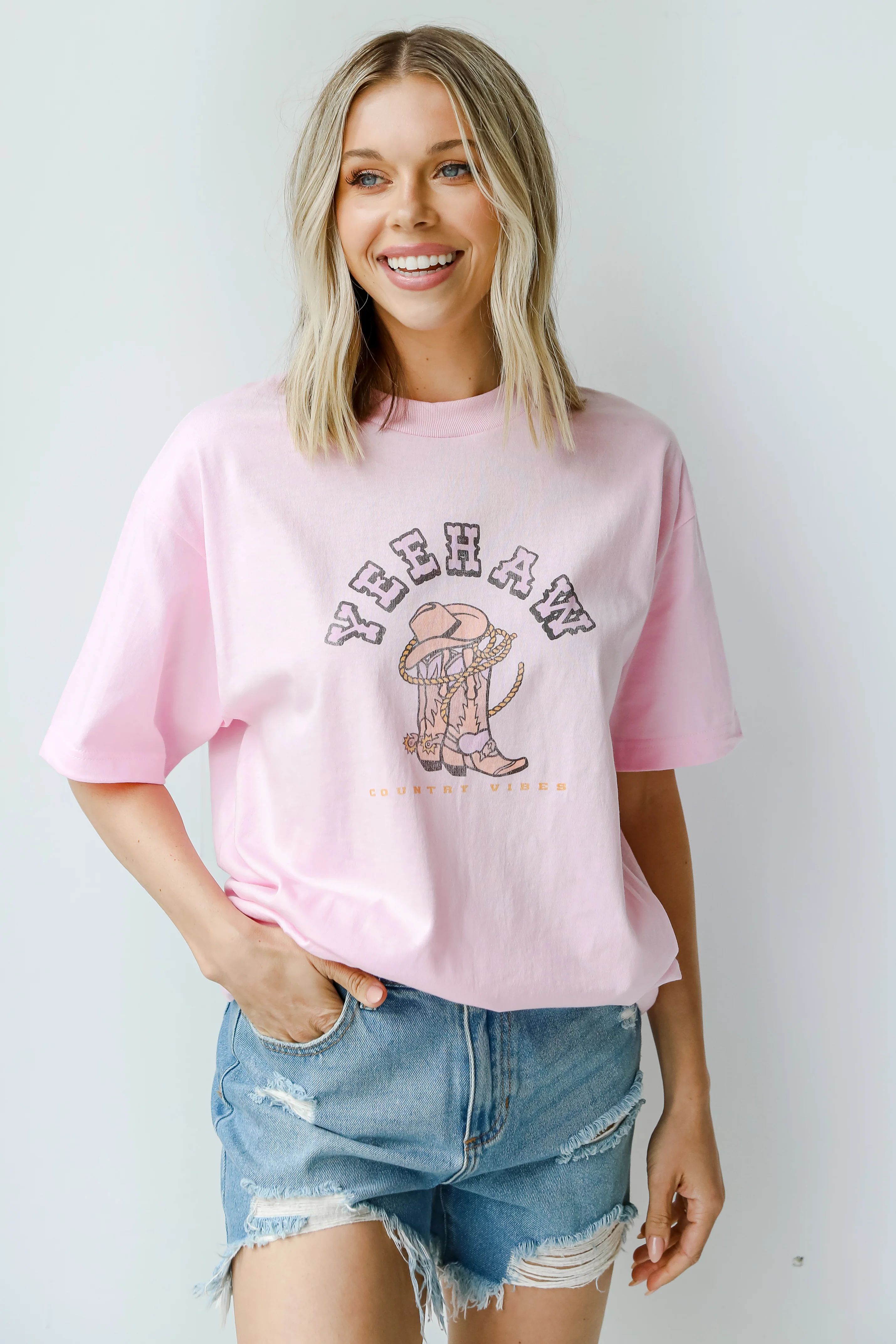 Yeehaw Country Vibes Graphic Tee | Dress Up