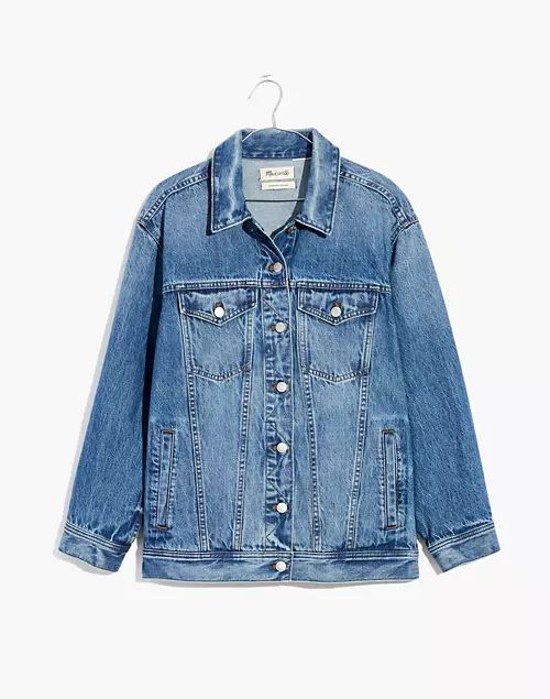 The Oversized Trucker Jean Jacket in Bankfield Wash | Madewell
