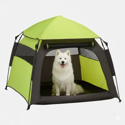 Pop-up tent designed for extra-large and large breed dogs, offering portability for pets, includes a carrying bag for transport, suitable for beach ou | Wayfair North America