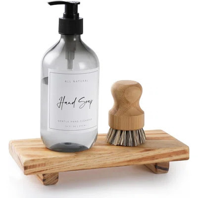 Wood Pedestal Soap Stand, Farmhouse Wood Riser, Soap Dish Holder Decor For Bathroom Kitchen, Soap Tray, Rustic Candle Plant Holder, Counter Decor, Mod | Wayfair North America
