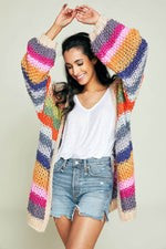 Listicle Rainbow Cardigan | Social Threads