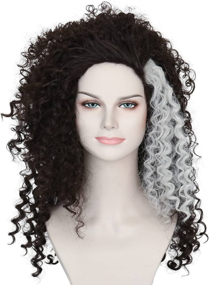 Miss U Hair Witch Costume Wig Long Brown Afro Curly Halloween Cosplay Wig For Women Dressed Up Co... | Amazon (US)