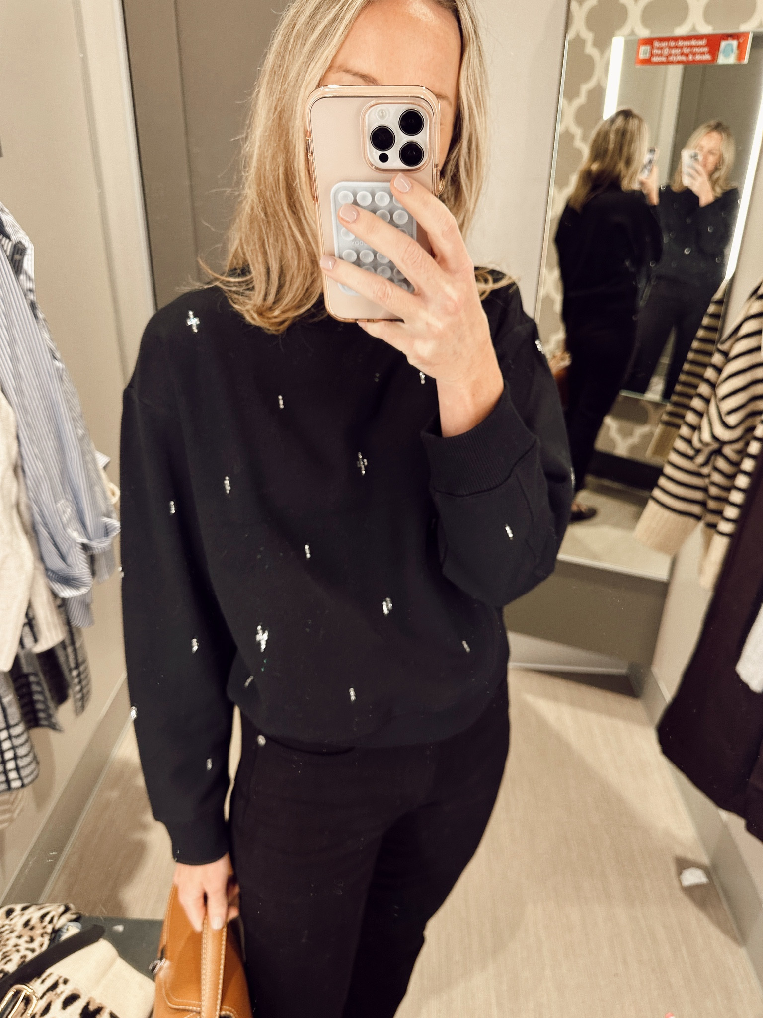 Target embellished sweatshirt. Love the designs of the crystals on this one. Size small! 

#LTKHoliday #LTKFindsUnder50