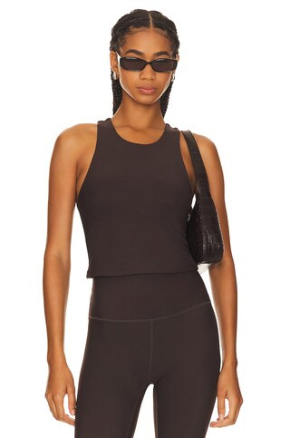 Varley Let's Move Rib Kempton Bra in Chocolate Torte from Revolve.com | Revolve Clothing (Global)