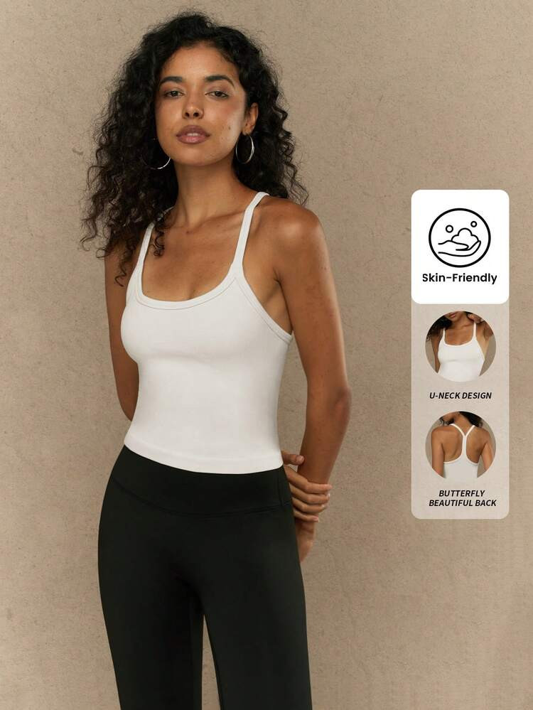Yefecy Seamless Workout Tank Tops For Women Racer Back Athletic Camisole Sports Shirts | SHEIN