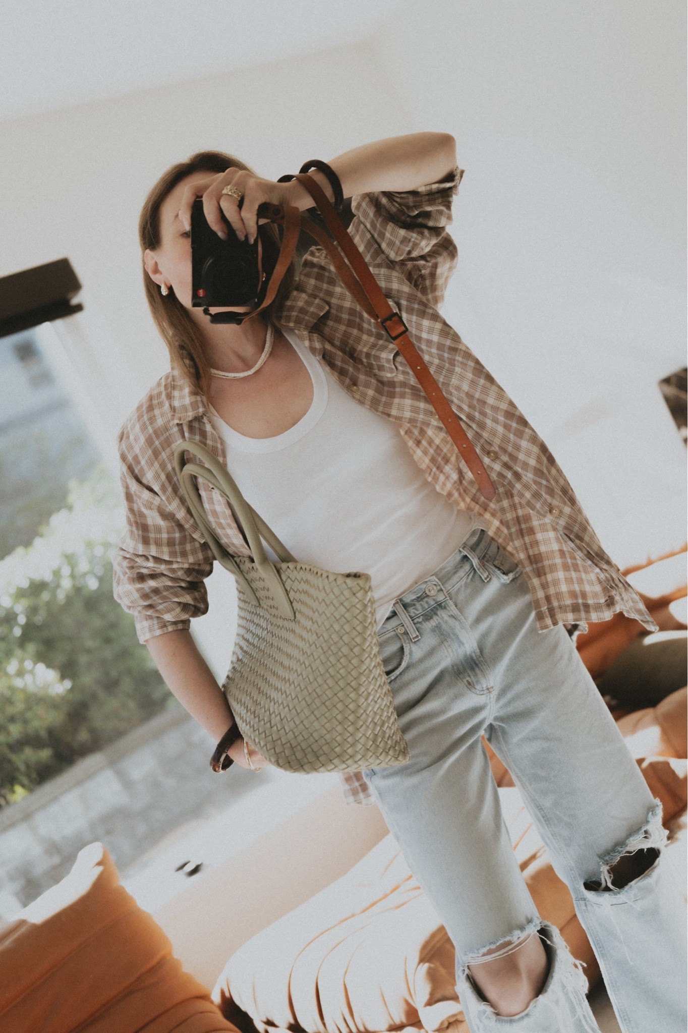 Dress for the job you want: 
Went back in time and remembered the iconic runway look by Bottega Veneta SS2023 styled on Kate Moss. 
Top: @OAK + FORT 
Jeans: Citizens of Humanity Miro 
Bag: Bottega Veneta Cabat 
Jewelry: @Etsy & @Mejuri + Ross Simon’s

#LTKootd #LTKWorkwear #LTKTravel