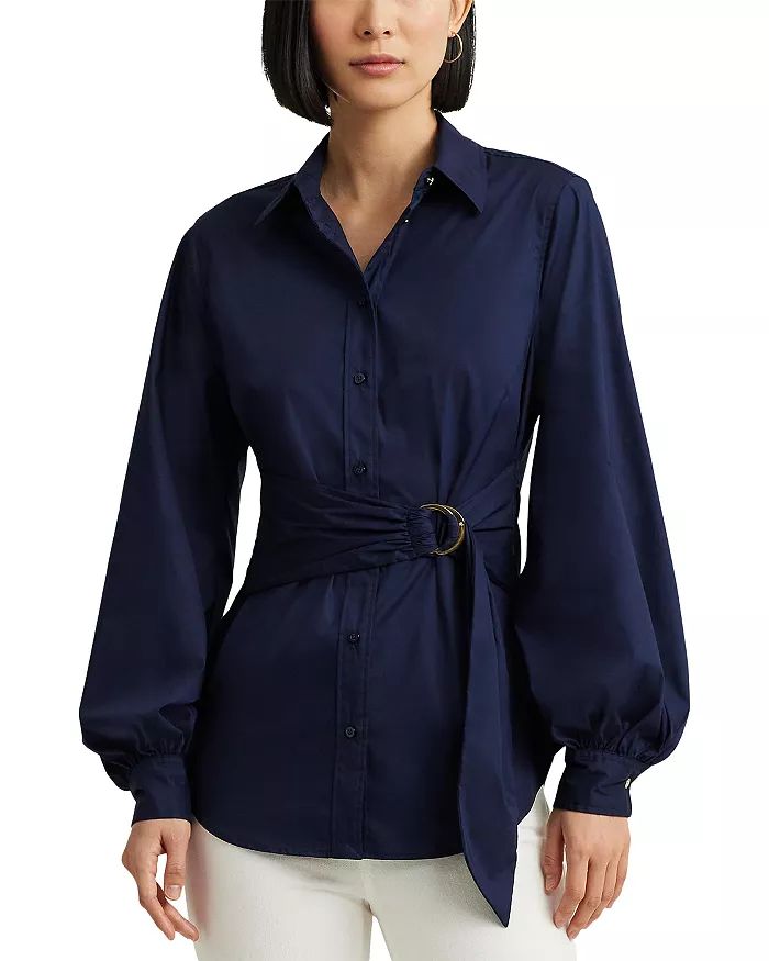 Tie Front Button Down Shirt | Bloomingdale's (US)