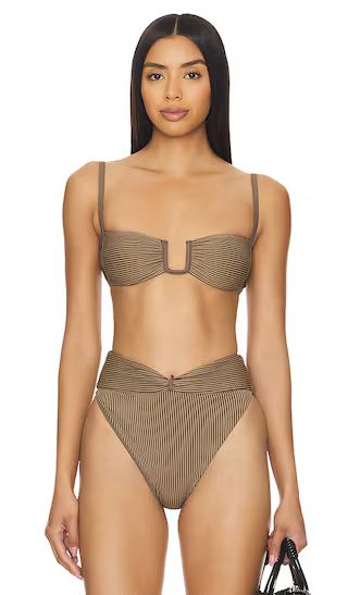 Lexi Top in Brown | Revolve Clothing (Global)
