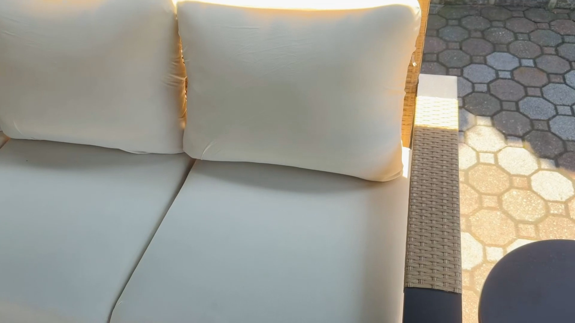 Such an easy way to refresh outdoor cushions without replacing the entire set. These stretchy covers slipped right over my existing cream cushions, were easy to install, and stayed smooth without shifting around. I went with beige because I love a lighter look on the patio, and I’m really happy with how they turned out. They’re also much easier to remove and wash than the original cushion covers.

#LTKSeasonal #LTKHome