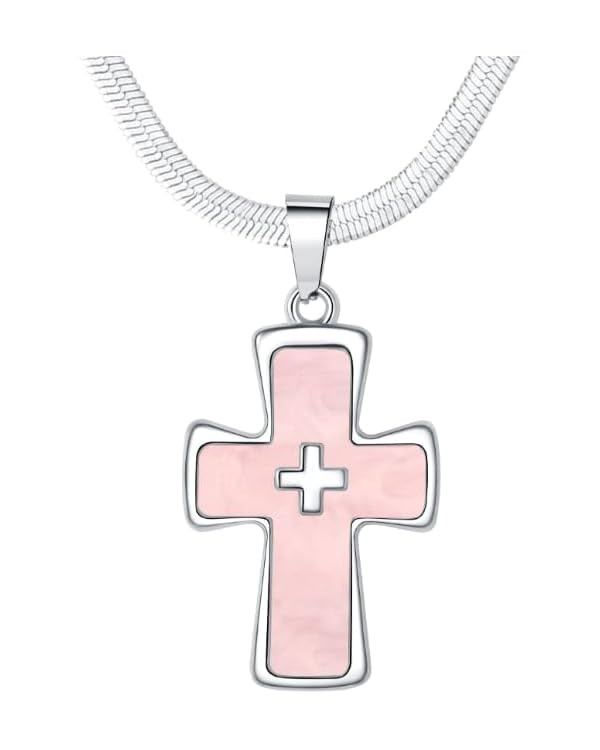 Women's Elegant Necklaces, Gold Heart Charm | PinkCross & Stainless Steel | Perfume Bottle Pendan... | Amazon (US)