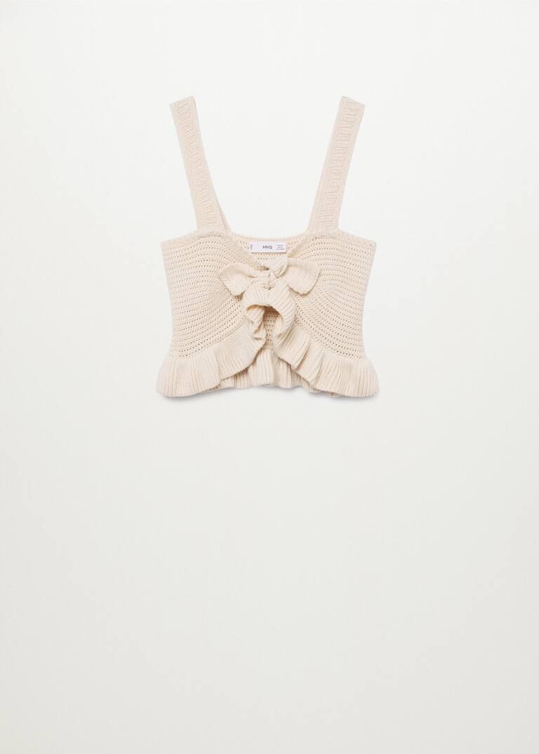 Knitted cropped top | MANGO (US)
