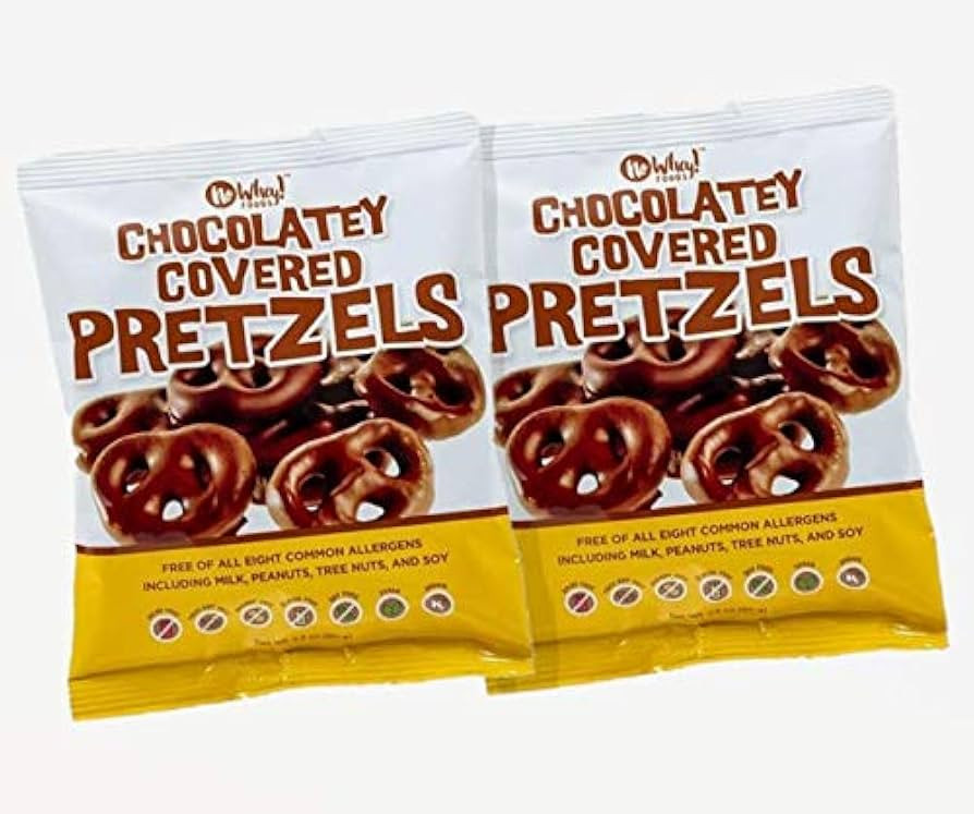 Vegan, Gluten Free Chocolatey Covered Pretzels (2 Pack) | Dairy Free, Peanut Free, Nut Free, Soy ... | Amazon (US)