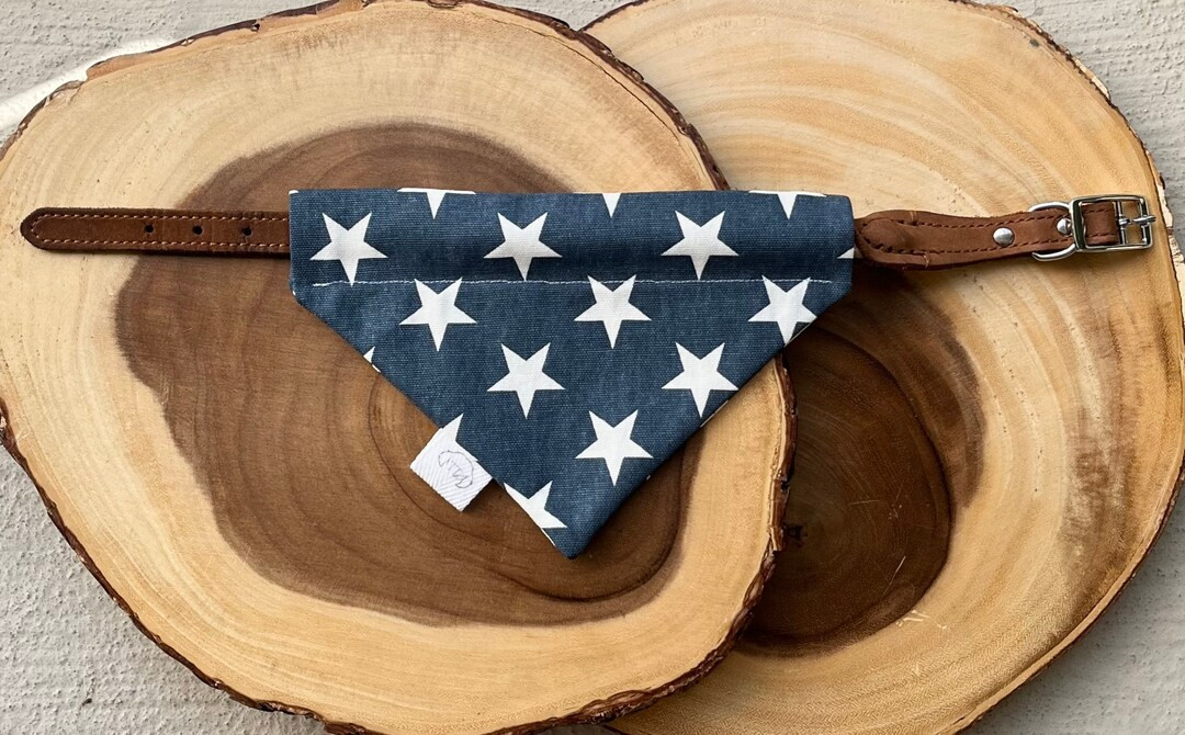 star dog bandana; american dog bandana; fourth of july dog bandana; memorial day dog bandana | Etsy (US)