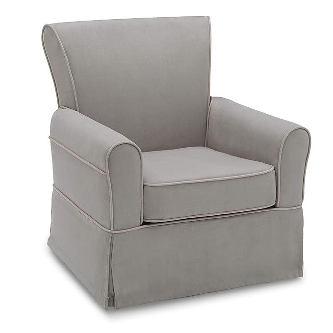 Delta Children Benbridge Glider Swivel Rocker Chair, Dove Grey with Soft Grey Welt | Amazon (US)