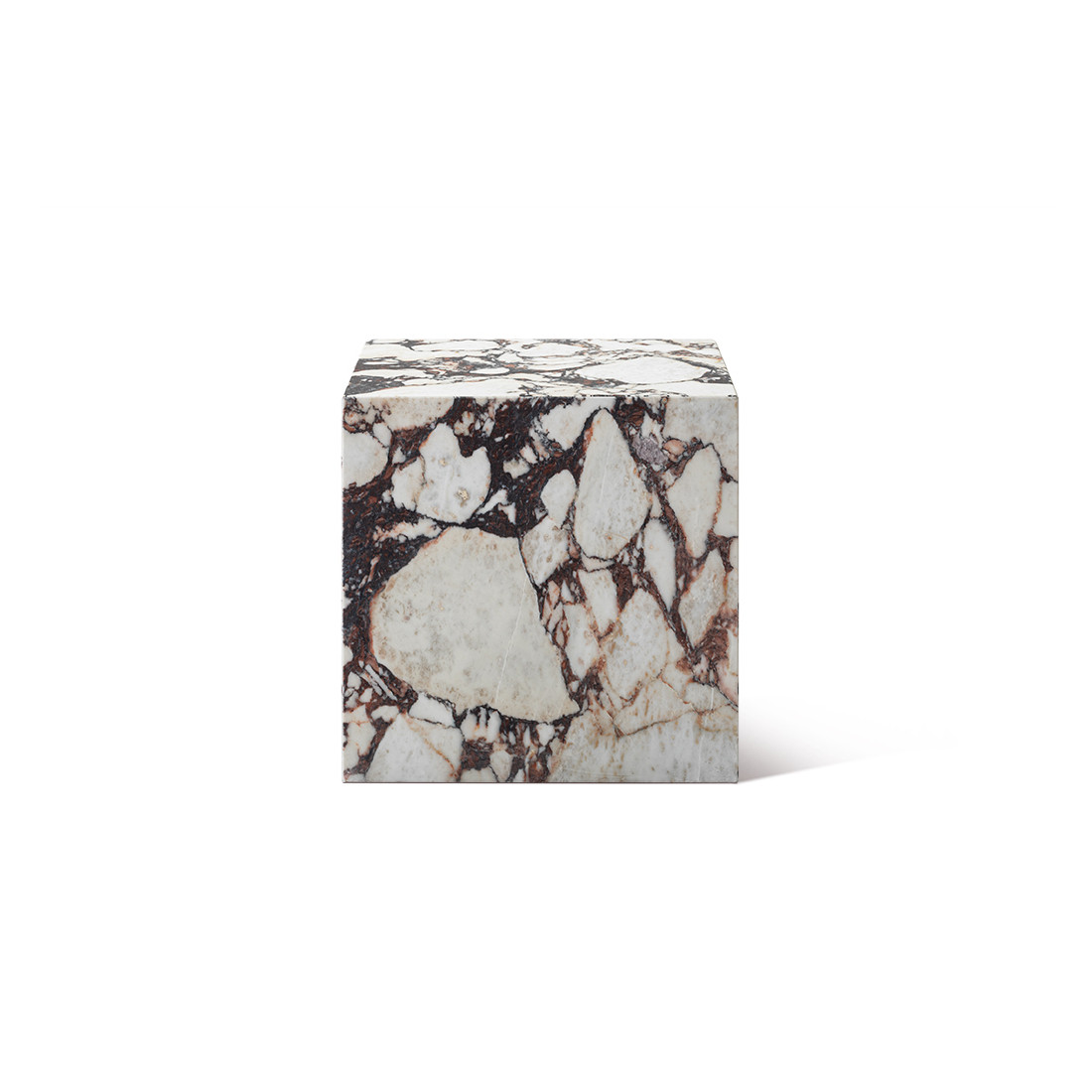 Kaia Marble Plinth Cube Small Side Table | Eternity Modern