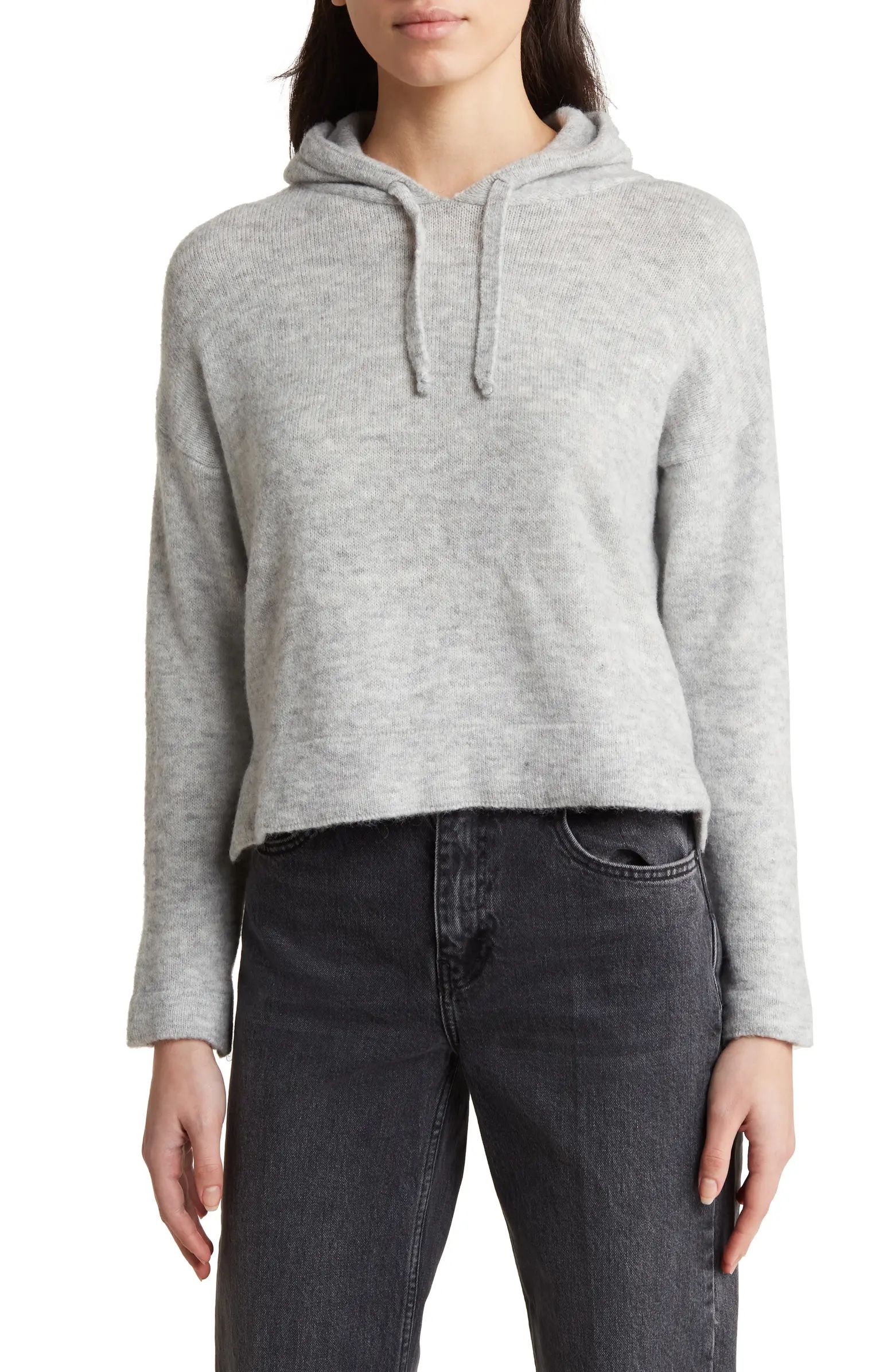 Boxy Crop Hooded Sweater | Nordstrom Rack