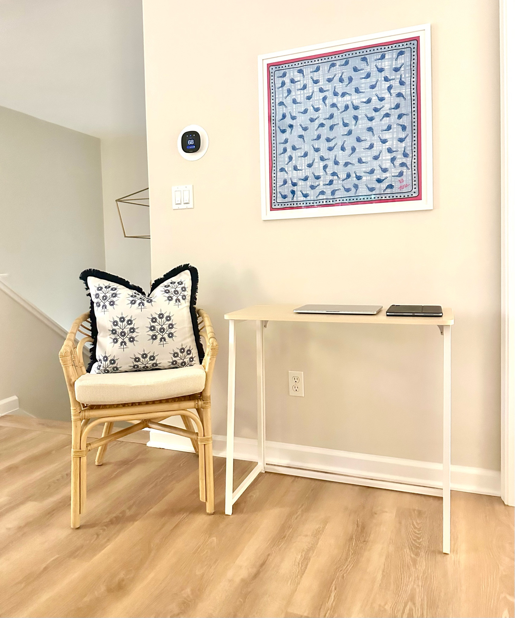 Foldable, portable work station - this desk is the perfect size for working and easily folds and can be stored in the closet or under a bed to be used as needed! 

#LTKFindsUnder100 #LTKHome #LTKFindsUnder50