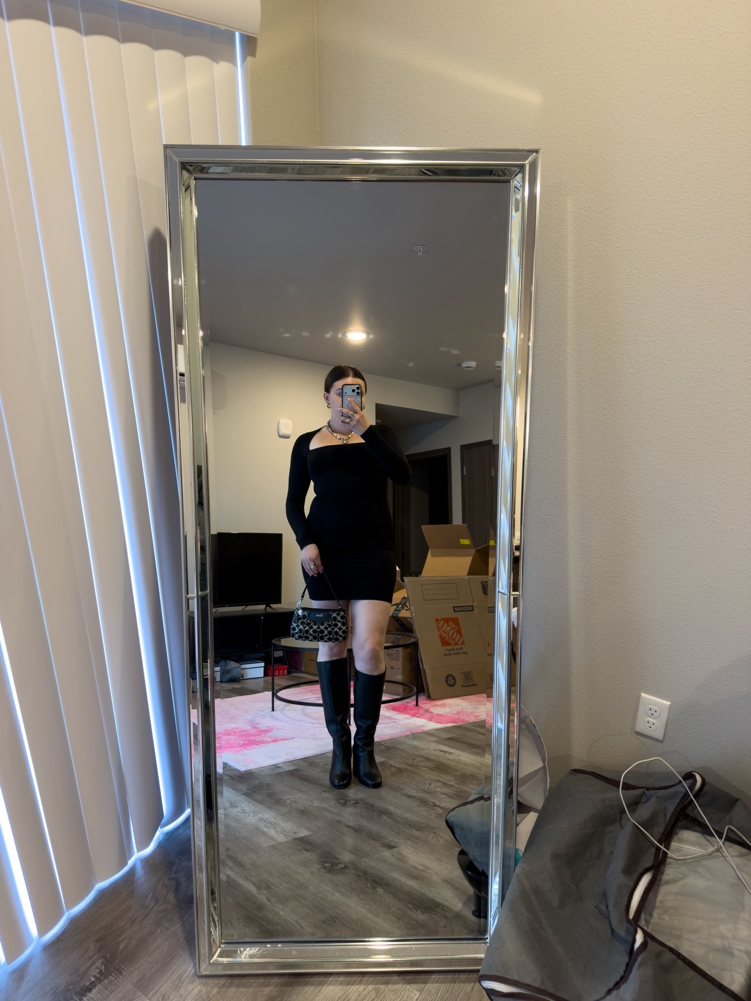 Went to a beautiful memorial for a friend at a gay bar 🖤 He was a queer pillar on my community and this felt like the vibe. 

I’m wearing a M dress and size 9.5 boots

#LTKootd #LTKMidsize #LTKstorytime