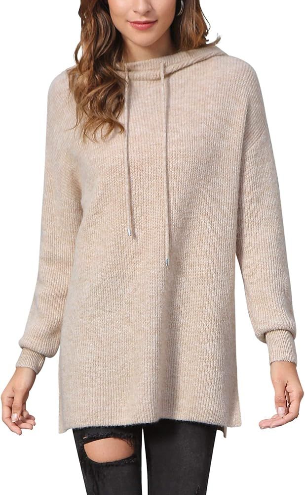 Woolen Bloom Hoodies for Women Hooded Sweatshirts Oversized Lightweight Sweater Hoodies Spring Fa... | Amazon (US)