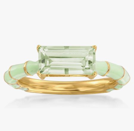 Gold and enamel gemstone ring in black or light green

#LTKFindsUnder100 #LTKGiftGuide #LTKOver40