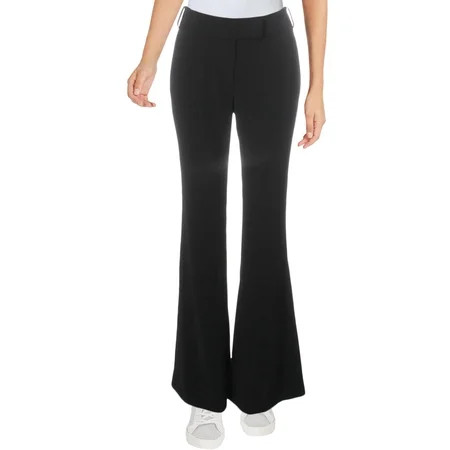 Rachel Zoe Womens Iva Flare Mid-Rise Wide Leg Pants | Walmart (US)