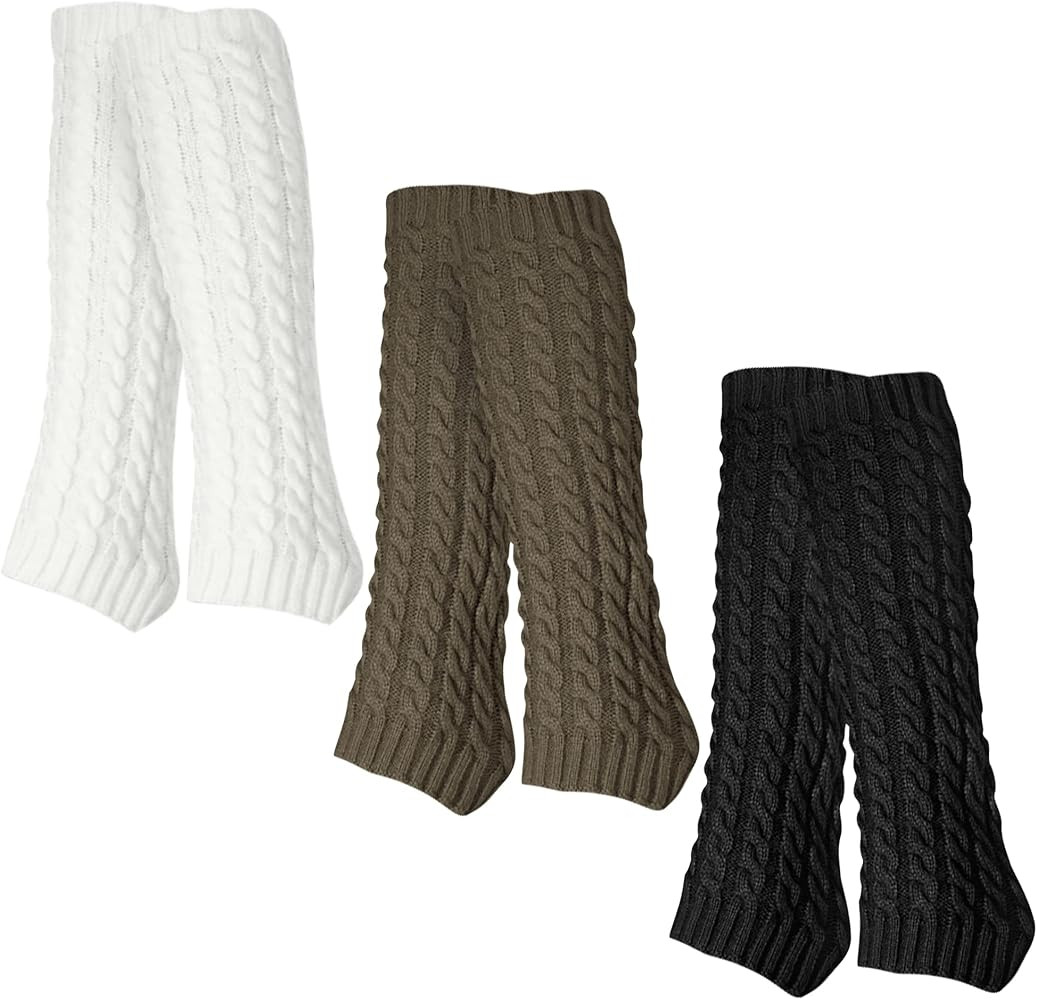 3 Paar Stulpen Damen Leg Warmers Beinwärmer Frauen Mädchen Winter Beinstulpen Damen Stricken Le... | Amazon (DE)