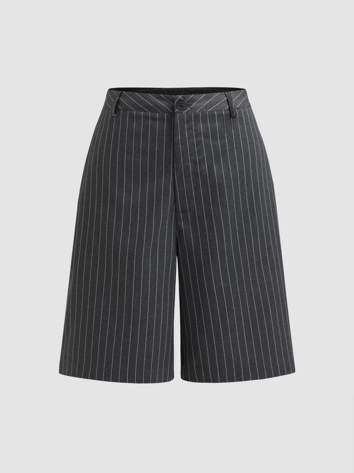 Woven Woven High Rise Striped Shorts For Work | Cider