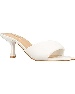 ILLUDE Women’s Low Heel Mules Open Square Toe Slip On Comfortable Cushion Heeled Sandals | Amazon (US)