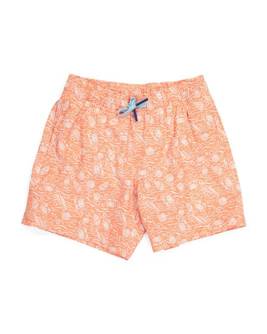 Big Boys Shell Of A Good Time Swim Trunks | Kids' Bottoms | Marshalls | Marshalls