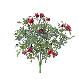 18" Mistletoe & Red Berry Bush by Ashland® | Michaels Stores