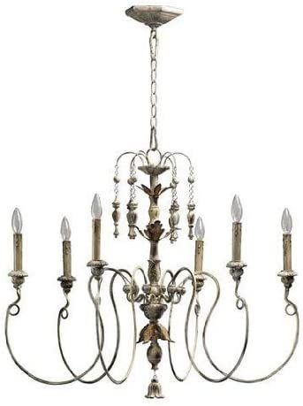 Quorum International 6006-6-70 Chandeliers with Shades, Persian White, 32" | Amazon (US)