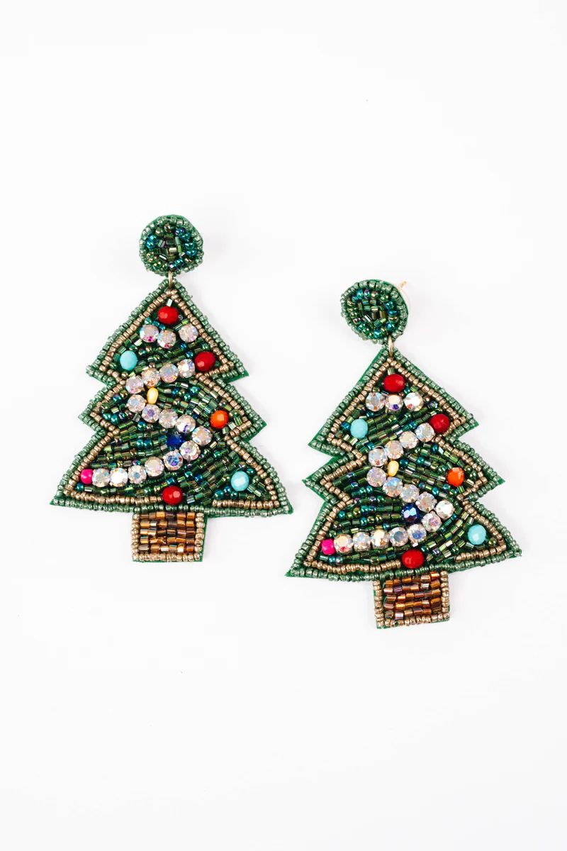 Rockin' Around Earrings - Green | The Impeccable Pig