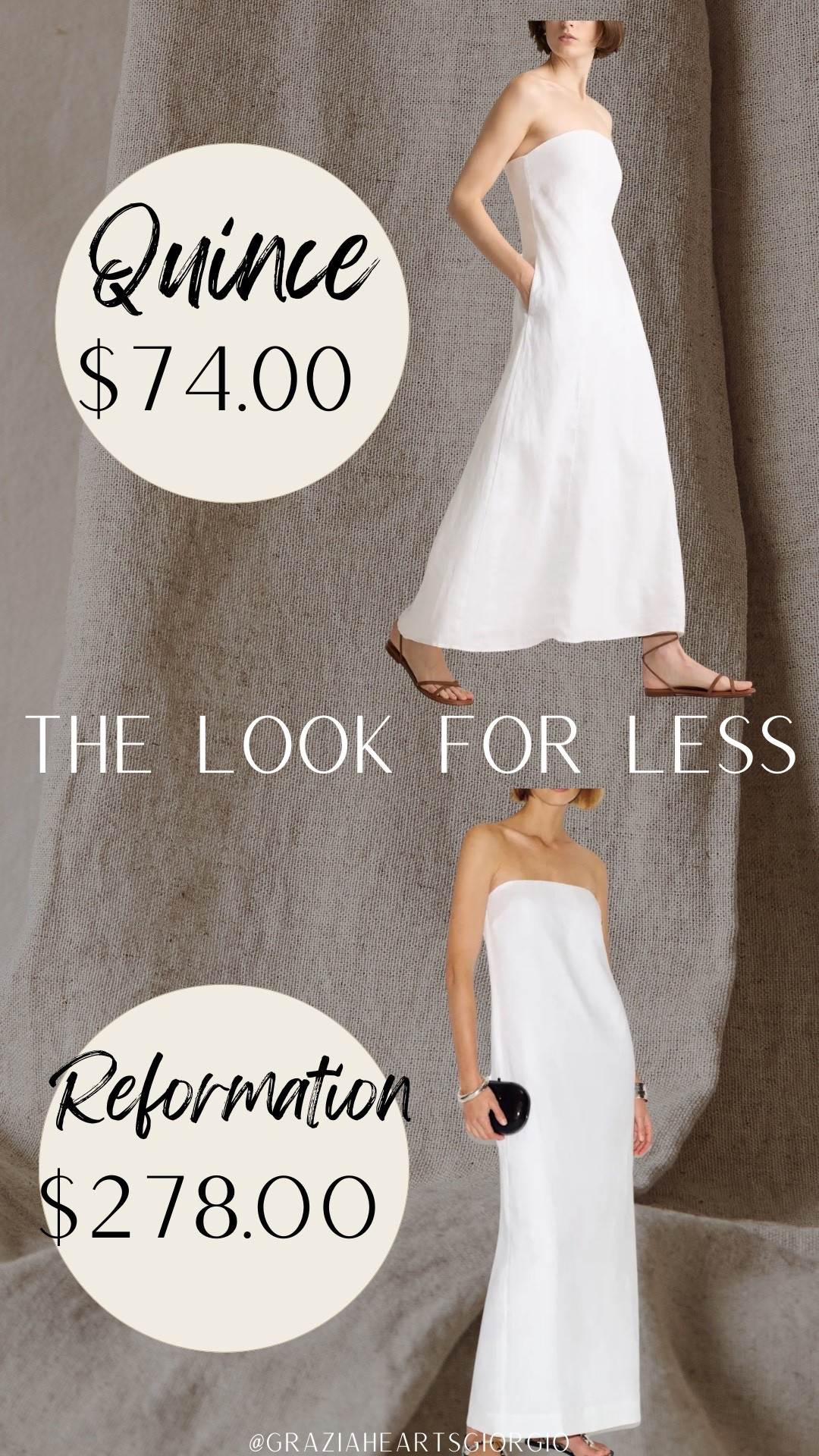 The Look for Less! 
.
#quince #reformation