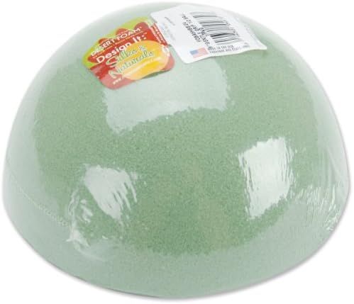 Floracraft FOBA6HB Dry Foam Half Ball, 6-Inch x 3-Inch, Green | Amazon (US)