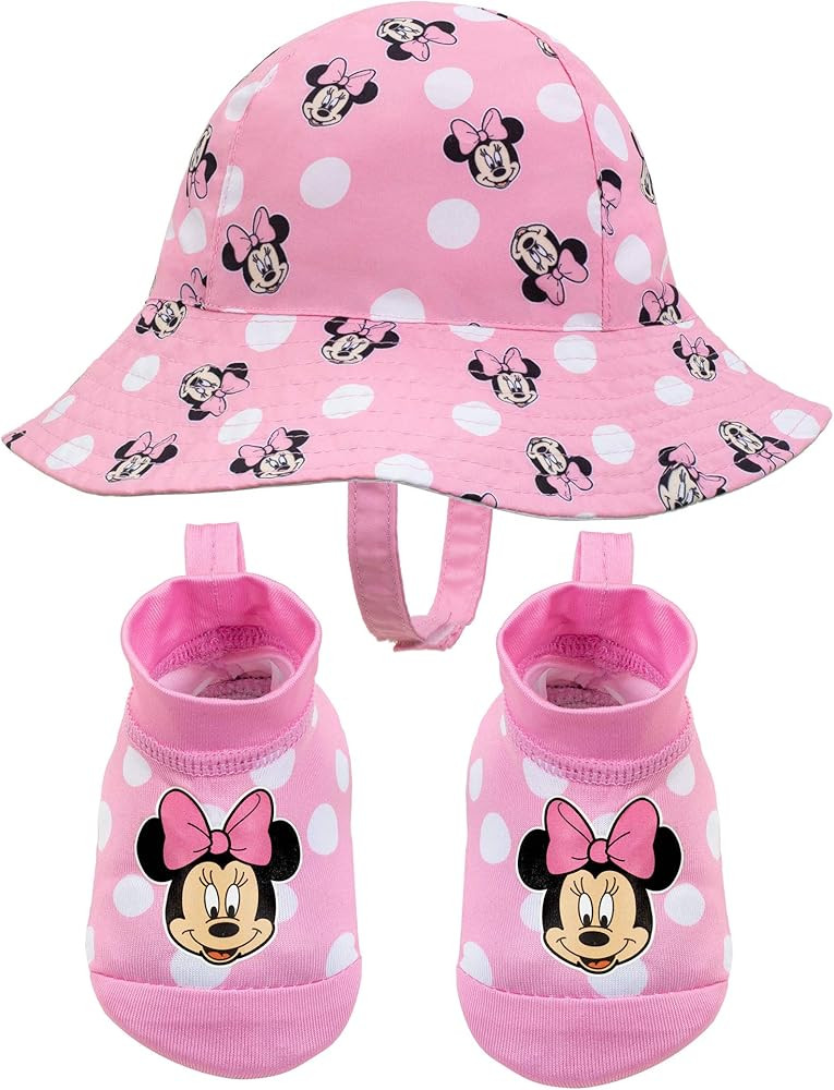 Disney Baby Swim Hat and Booties Set - Mickey Mouse, Minnie Mouse and Princess - UPF 50+ Sun Prot... | Amazon (US)