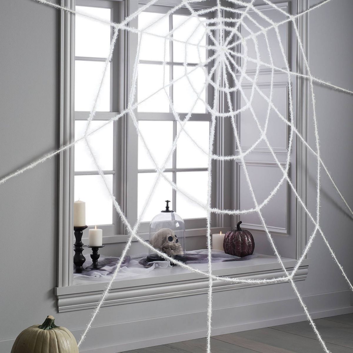 10' Giant Spiderweb White Halloween Decorative Prop - Hyde & EEK! Boutique™ | Target