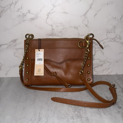 Rebecca Minkoff Brown Mab Crossbody with Studs Caramello NWT $228 Retail | eBay AU