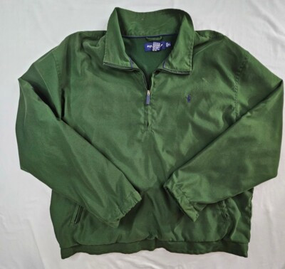 Polo Golf Ralph Lauren Pullover Men's Size XL Green Windbreaker Jacket Vintage   | eBay | eBay US