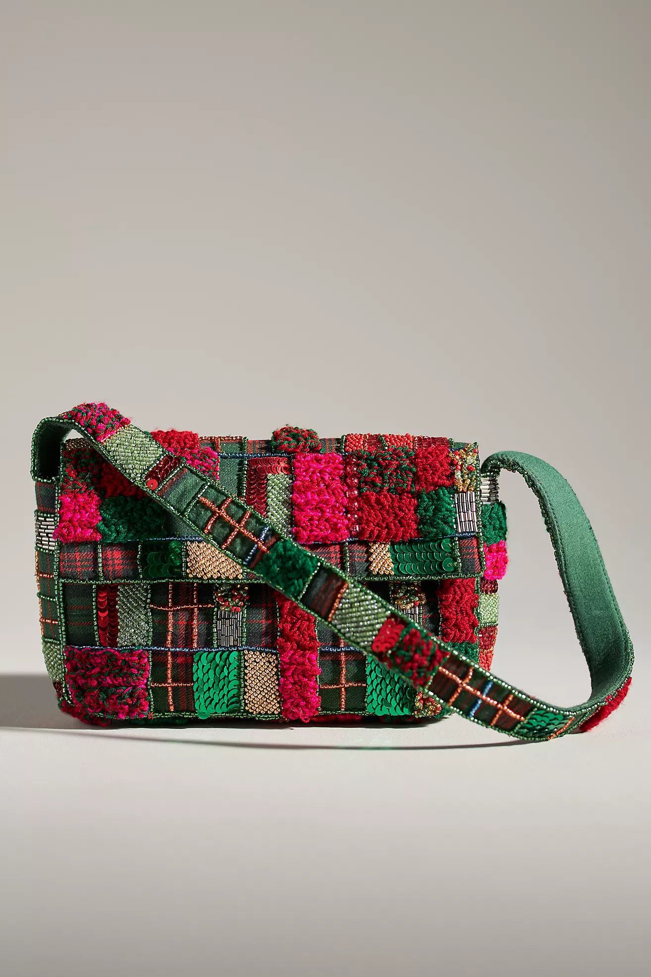 The Fiona Beaded Bag: Holiday Plaid Edition | Anthropologie (US)