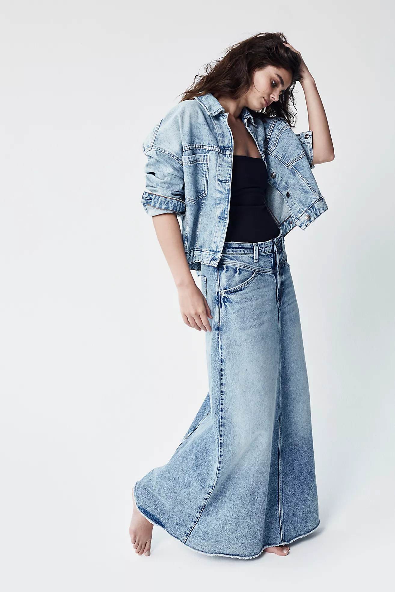 We The Free Come As You Are Denim Maxi Skirt | Free People (Global - UK&FR Excluded)